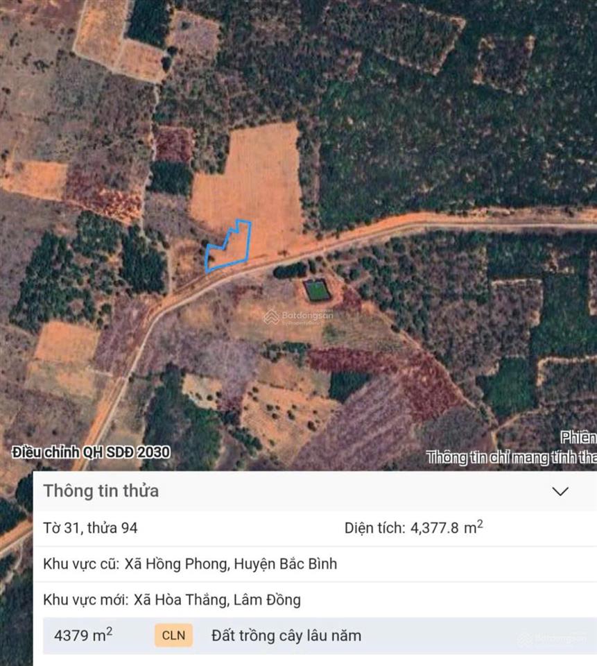 Bán 7.529m2 đất xã hòa thắng, lâm đồng giá chỉ 120.000đ/m2, cơ hội đầu tư hấp dẫn