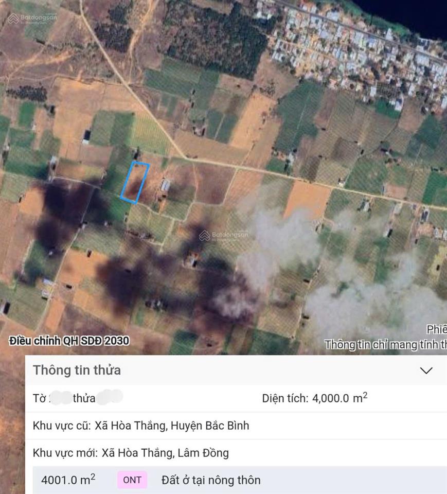 Bán đất 4.000m2 hòa thắng, bắc bình full thổ cư sổ hồng riêng