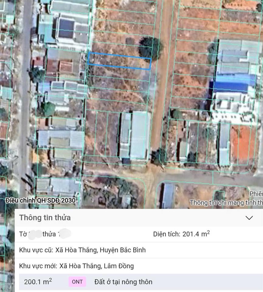 Bán đất thổ cư 200m2 ngay chợ xã hòa thắng, lâm đồng vị trí đẹp đầu tư, kinh doanh