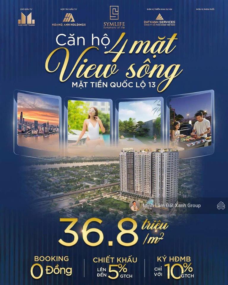 Mua nhà sài gòn giá chỉ 2 tỷ 9 symlife 4 mặt view sông  thanh toán chỉ 21% tới khi nhận nhà