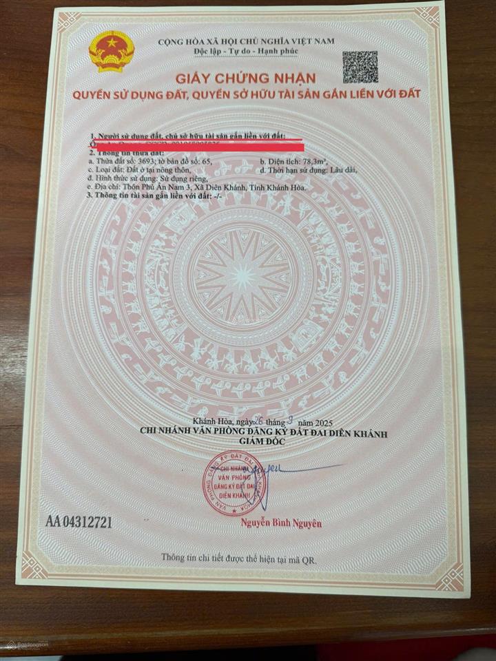 Bán căn nhà 2 tầng mới tinh tại phú ân nam 3, diên an, giá chỉ 2 tỷ 590