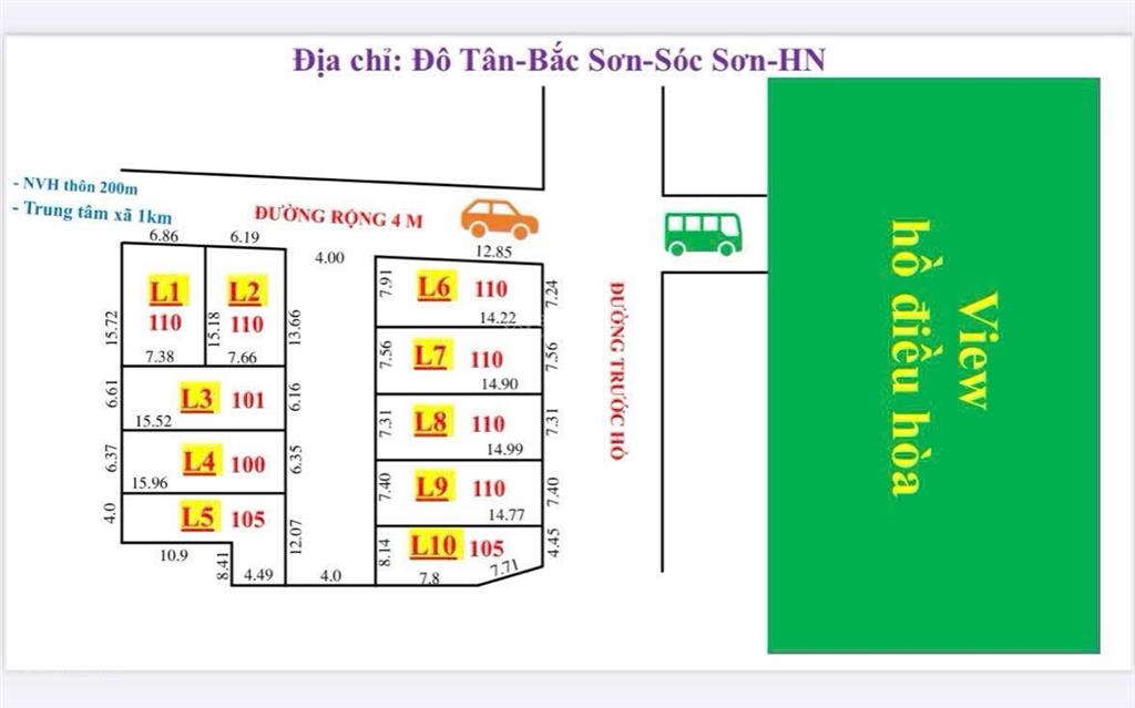 Bán đất 101m2 tại bắc sơn, sóc sơn, hà nội, 800 triệu