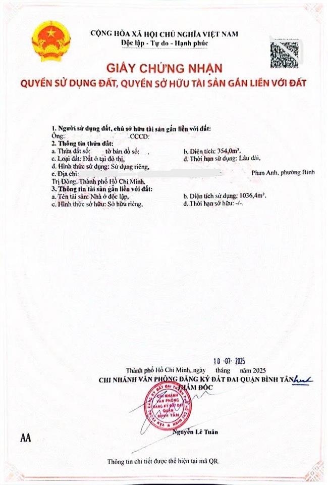 Chdv phan anh  tài sản dòng tiền 36 tỷ 8 thương lượng