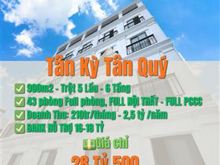 Dòng tiền 210tr/tháng  chdv tân kỳ tân quý  giá 28 tỷ 500 còn thương lượng !!!
