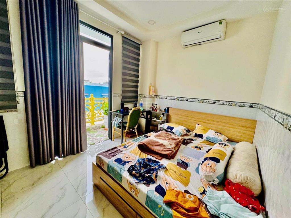 Nhà mới 4 tầng  lê văn quới full nội thất  hẻm xe tải thông  60m2  chủ gấp bán 5.x tỷ tl