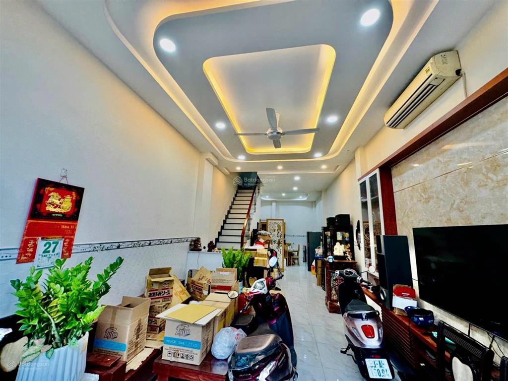 Nhà mới 4 tầng  lê văn quới full nội thất  hẻm xe tải thông  60m2  chủ gấp bán 5.x tỷ tl