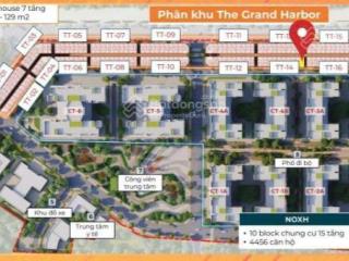 Sở hữu ngay shophouse xẻ khe 78m2 nội khu grand harbor  hp, sổ đỏ lâu dài, giá cực tốt