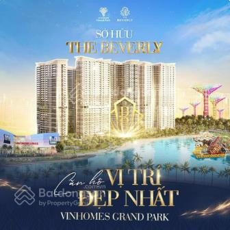 Căn hộ cao cấp the beverly vinhomes grand park đẳng cấp sống sang trọng 2 phòng ngủ 78m2, 5tỷ2