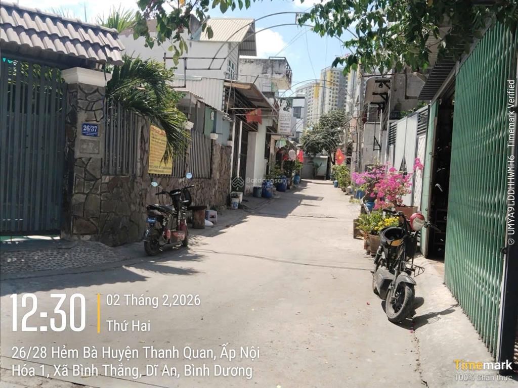 Bán đất tặng nhà cấp 4 gần bcons thống nhất, hẻm xe hơi thông 93.4m2 4.25 tỷ