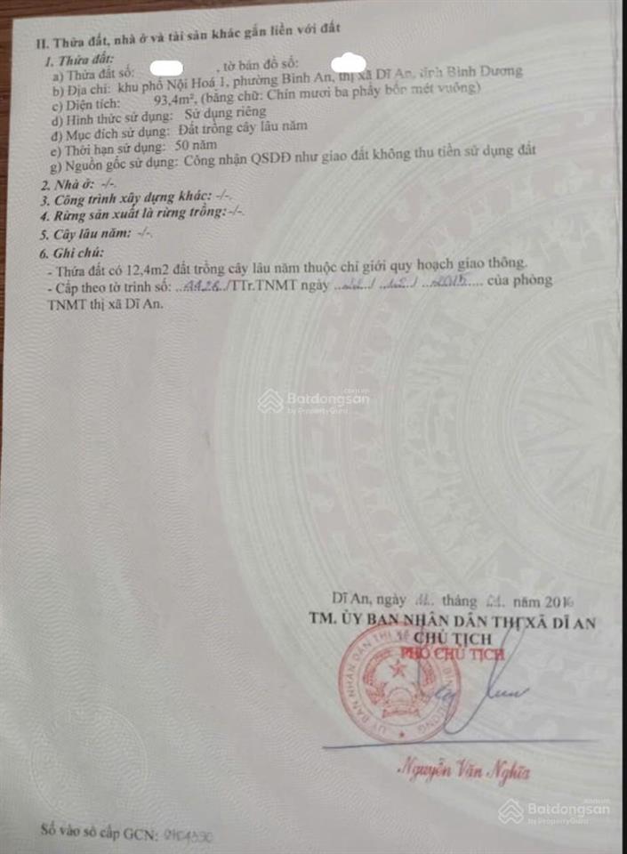 Bán đất tặng nhà cấp 4 gần bcons thống nhất, hẻm xe hơi thông 93.4m2 4.25 tỷ