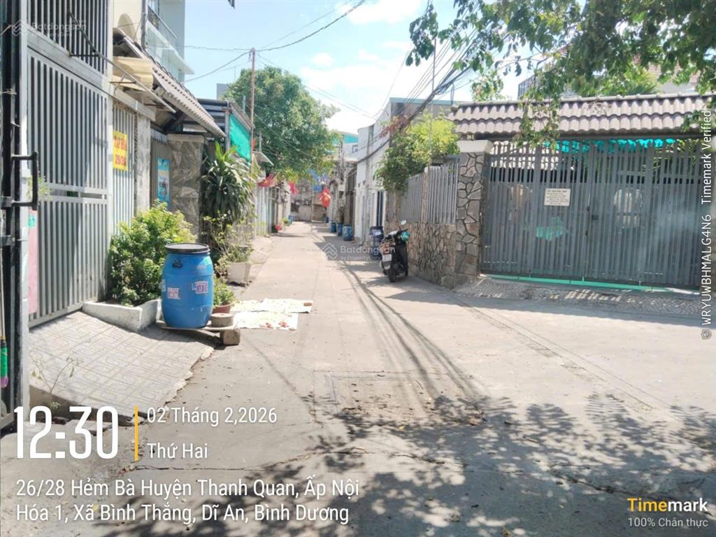 Bán đất tặng nhà cấp 4 gần bcons thống nhất, hẻm xe hơi thông 93.4m2 4.25 tỷ