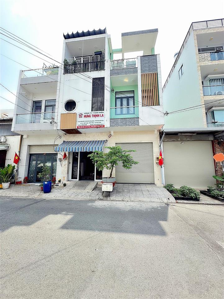 Đường nhựa 12m thông  gần mặt tiền  tân hòa đông  gần vòng xoay phú lâm 68m2 (4x17m) nhà 3 tầng