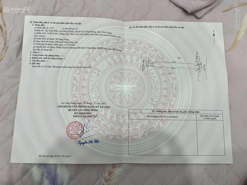 Đất biển gò công kiếng phước gò công tiền giang
