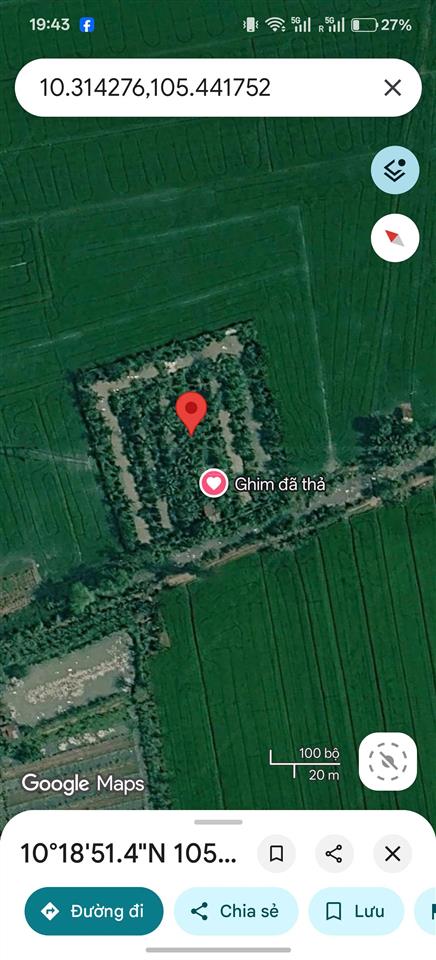 Bán đất nằm trong quy hoạch kcn vàm cống mở rộng giá 600 triệu/công