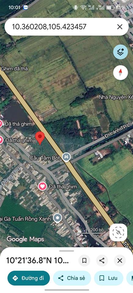 Đất mặt tiền đường tránh mỹ phước  1.170m  cách nguyễn văn linh chỉ 80m
