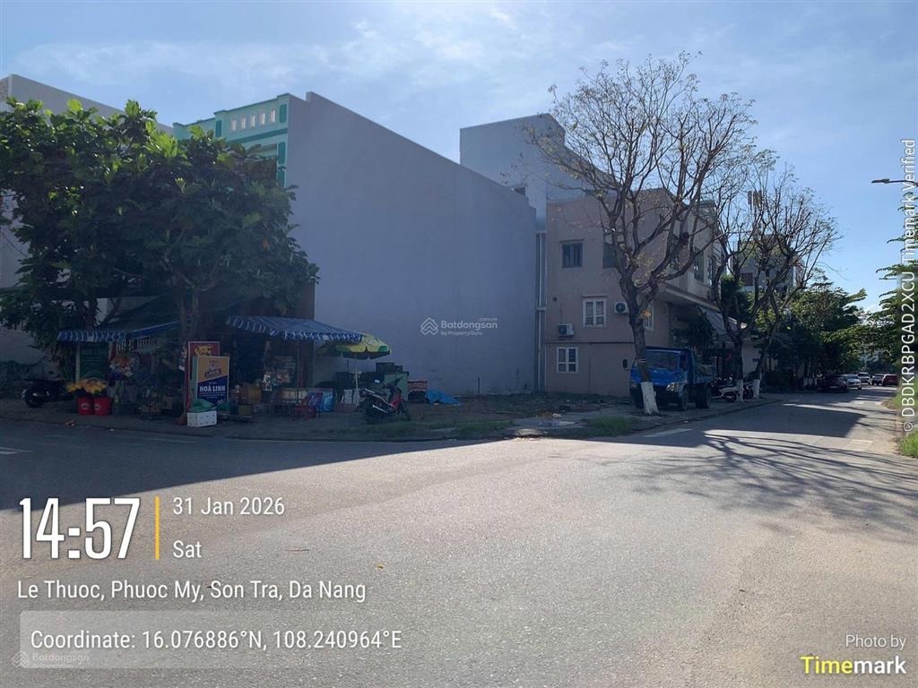 Bán lô góc 2 mt lê thước và hoàng bích sơn, đường 7m5.  0905 982 ***