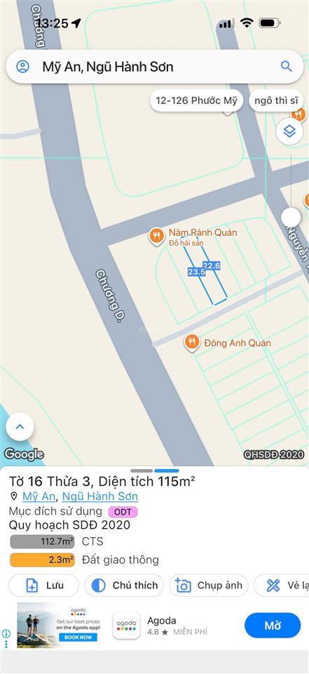 Bán lô góc 3mt chương dương và phạm hữu kính, vị trí đẹp  dt 599m2.  0905 982 ***