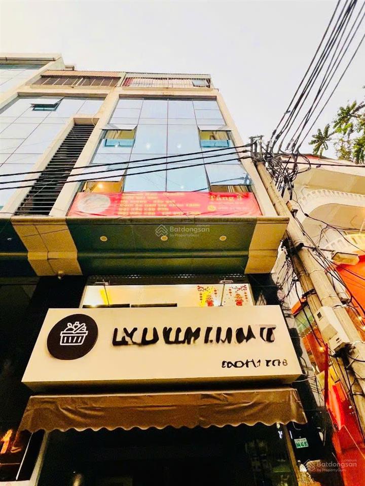 Bán tòa nhà mặt phố nguyễn văn tuyết, phố ẩm thực sầm uất  lô góc 2 mặt 45m2*6t*mt5m  giá 2x tỷ