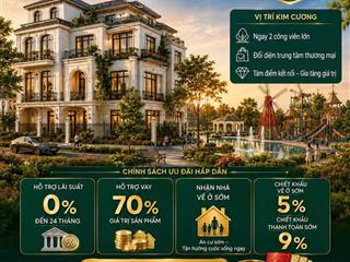 Bán biệt thự vin hạ long xanh xuất ngoại giao, 162m2 giá chỉ hơn 8 tỷ, view 2 công viên lớn
