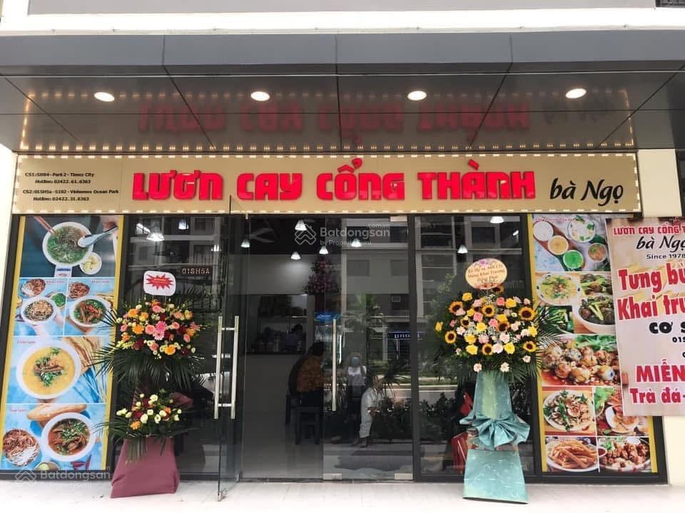 Cho thuê shophouse tại park2 timecity 175m2 và 25m2 sân vườn, giá thuê 80tr/tháng (có thương lượng)