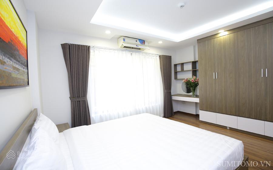 Tòa nhà sumitomo cho thuê căn hộ dịch vụ 1 ngủ 60m2 tại đào tấn gần lotte