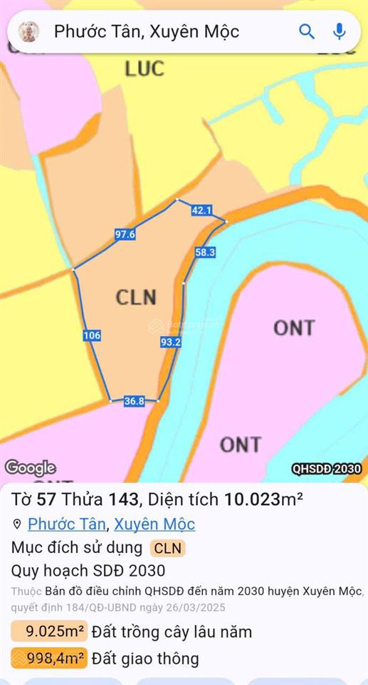Bán đất view sông ray, hồ tràm, tp hồ chí minh diện tích 10,023m² giá chỉ 7 tỷ