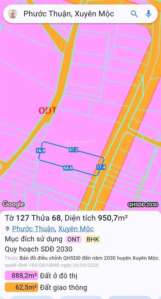 Chính chủ cần bán sản phẩm bđs đẹp diện tích 950m2 tại hồ tràm, hồ chí minh