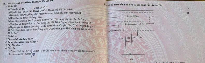 Chính chủ bán 120m2 thổ cư mặt tiền đường nhựa tại nguyễn văn khạ, tân an hội, củ chi, chỉ 1,25 tỷ