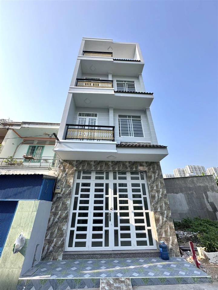 Nhà đẹp 4 tầng hẻm 5m huỳnh tấn phát, quận 7, 4.5m x 12m, 4pn rộng, 5 tỷ 990
