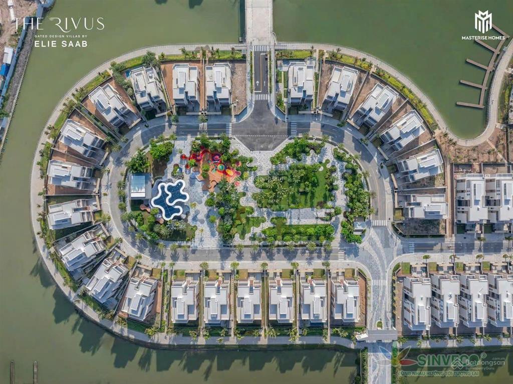 Bán dinh thự the rivus masterise homes 560m², hồ bơi, thang máy, bến du thuyền, giá 190 tỷ