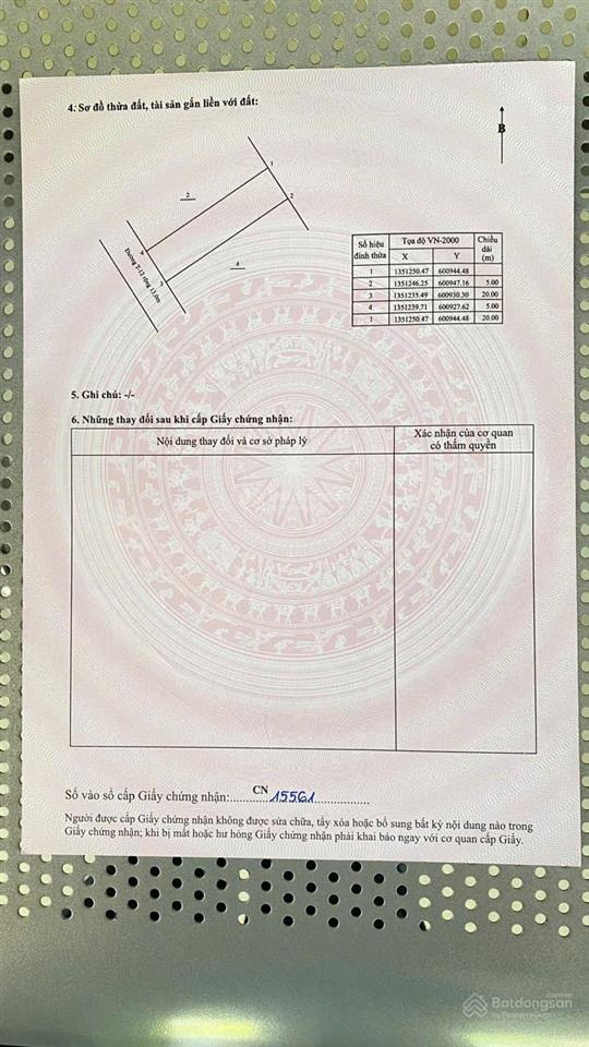 Bán đất có sổ đỏ an bình tân l06a11 đối diện sungroup