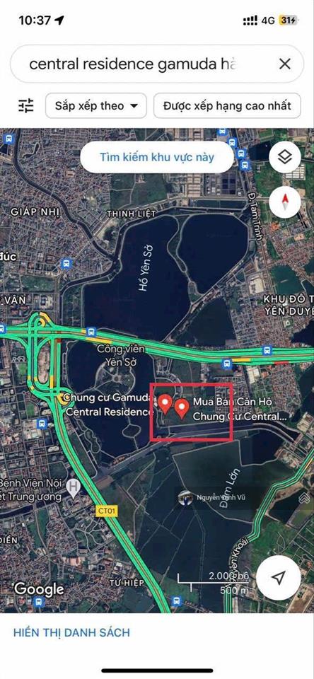 Booking dự án gamuda central  view trọn vẹn hồ yên sở