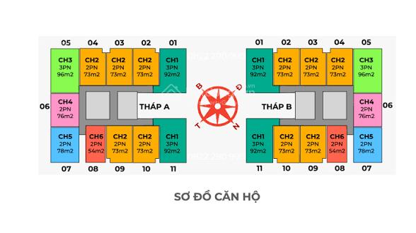 Bán căn hộ chung cư the charm an hưng căn 91.5m2 3pn, 2wc . giá 7,9tỷ .  0912 333 ***