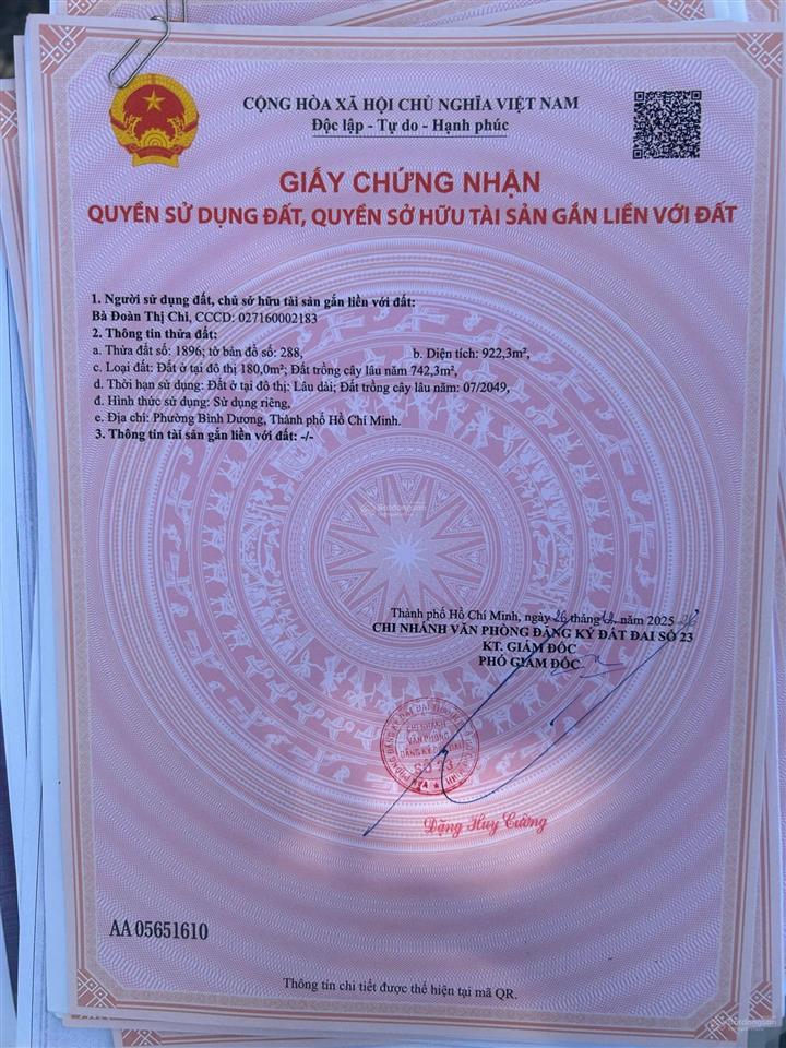 Bán đất huỳnh văn lũy, 7,35 tỷ, 922m2 view đẹp, giá tốt