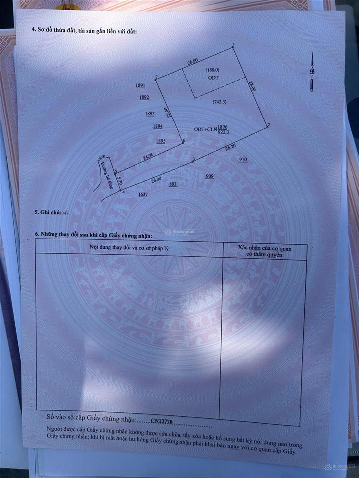 Bán đất huỳnh văn lũy, 7,35 tỷ, 922m2 view đẹp, giá tốt