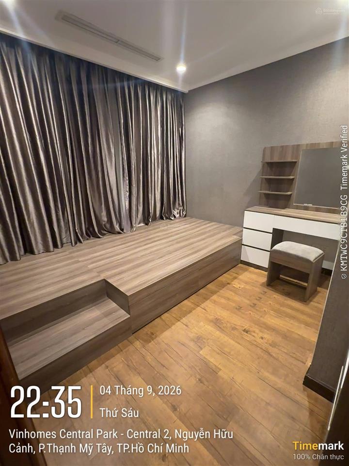 Cho thuê gấp căn hộ vinhomes central park, 60m2, 18 triệu vnd, 1pn, 1wc tại bình thạnh