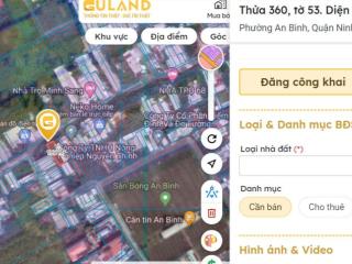 Đất nền giá rẻ 167m2 phường an bình, thành phố cần thơ