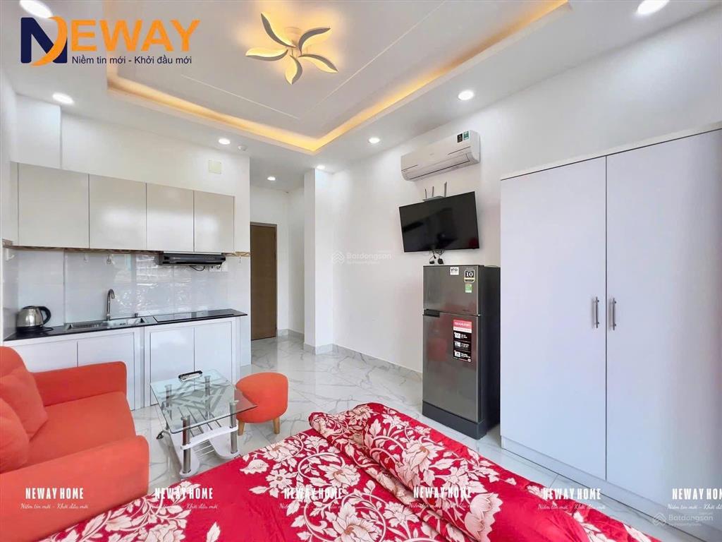 Cho thuê căn studio/1pn banconcửa sổ  full nội thất, an ninh , thiết kế hiện đại sát quận 1