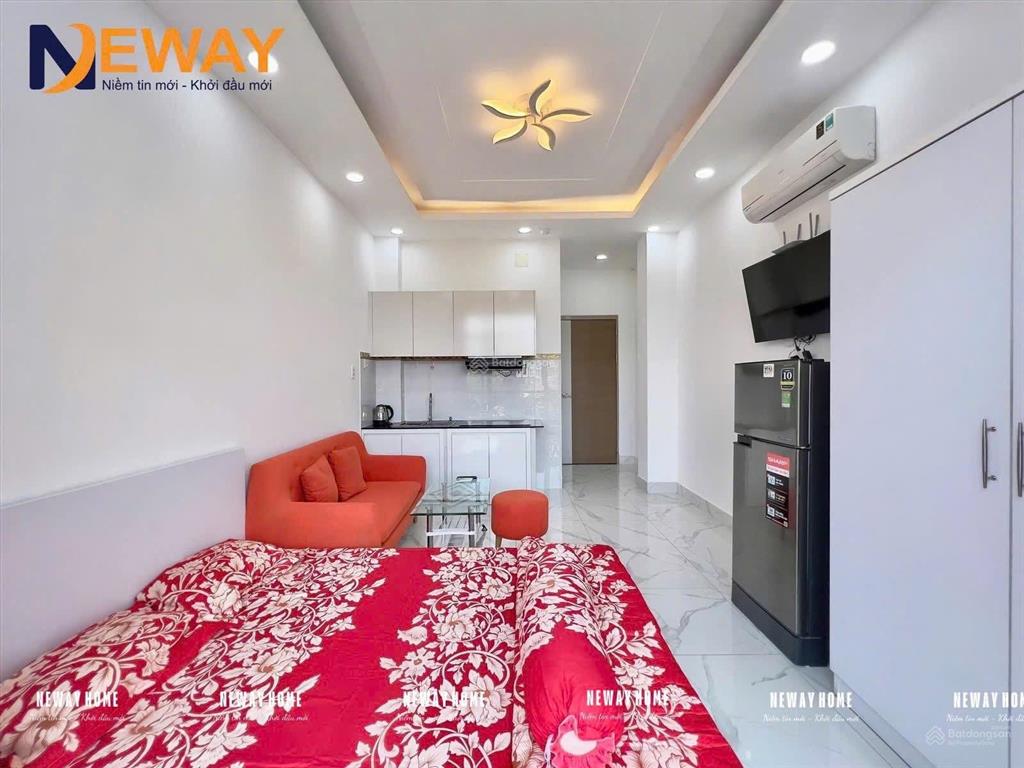 Cho thuê căn studio/1pn banconcửa sổ  full nội thất, an ninh , thiết kế hiện đại sát quận 1