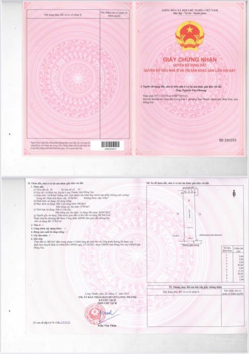 Bán đất MT đường Cầu Mên Xã Bình An Long Thành 1678m2, giá 15,1 tỷ