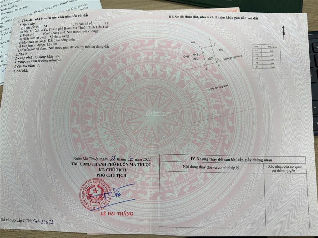 Bán đất tại xã ea tu, 4,5 tỷ, 625m2, giá ưu đãi