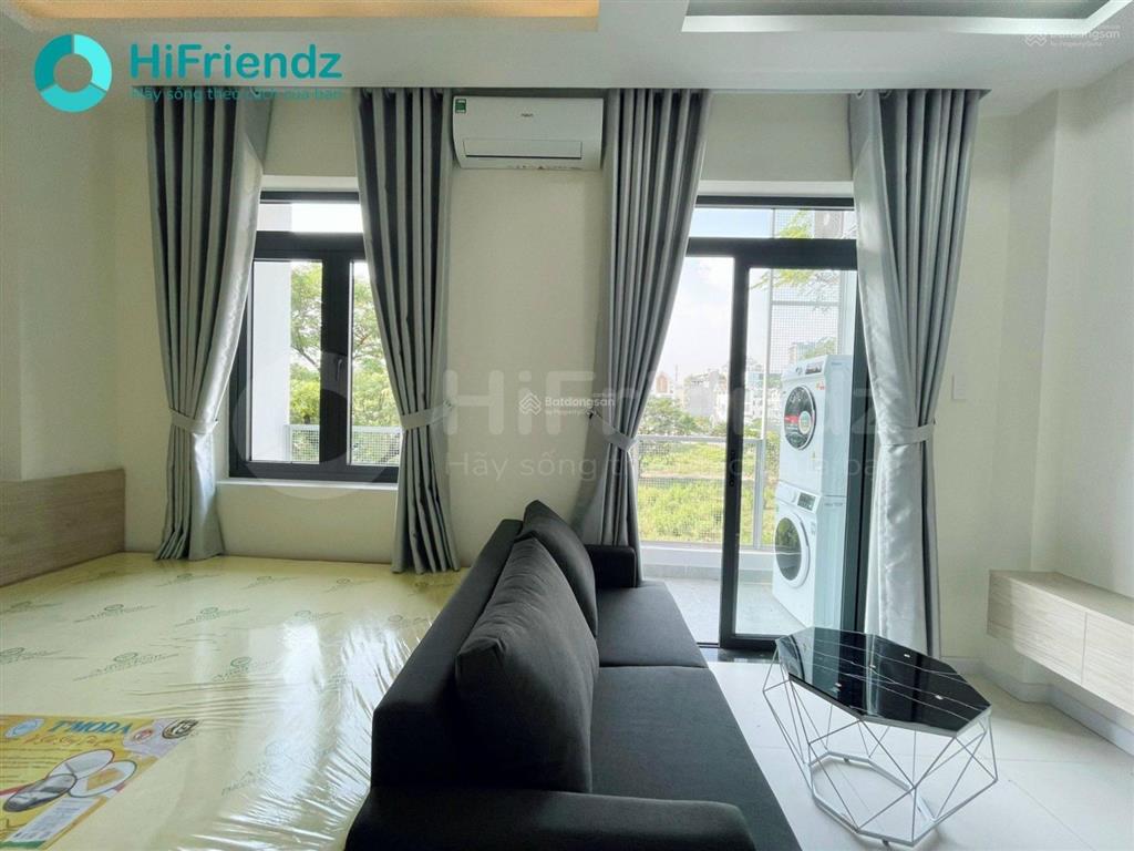 1 phòng ngủ mới  full nội thất  máy giặt riêng  ban công + cửa sổ thoáng, cho nuôi pet