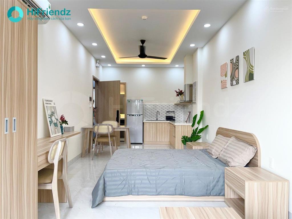 Khai trương căn hộ full nội thất mới 100% thiết kế hiện đại, có ban công, cửa thoáng mát