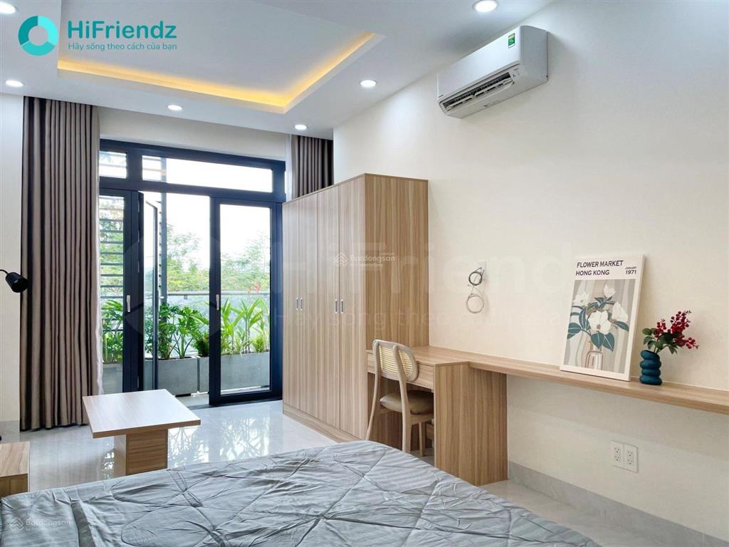 Khai trương căn hộ full nội thất mới 100% thiết kế hiện đại, có ban công, cửa thoáng mát