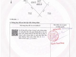 Đất nền 400m2 tại xã đôn thuận, huyện trảng bàng, tây ninh, giá siêu hời 4 tỷ vnd