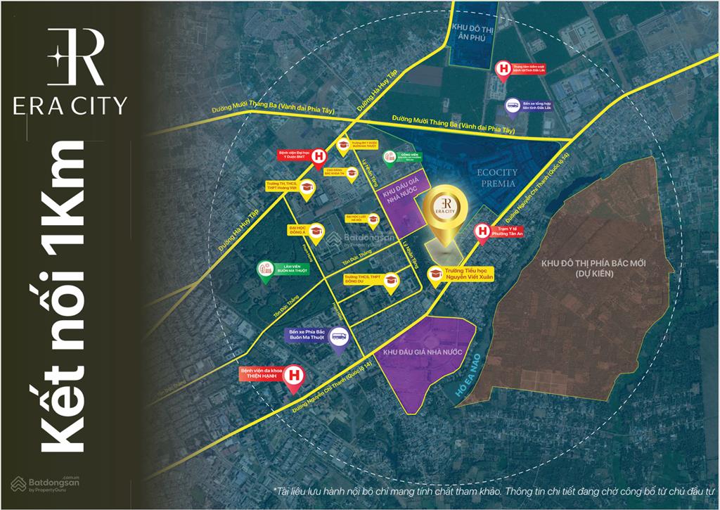 Nhà phố era city, mặt đường nguyễn chí thanh, buôn ma thuột