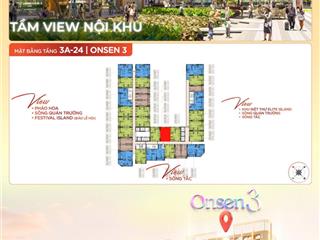 Bán ngay căn hộ 1 phòng ngủ+ của tòa onsen 3 sungroup nha trang
