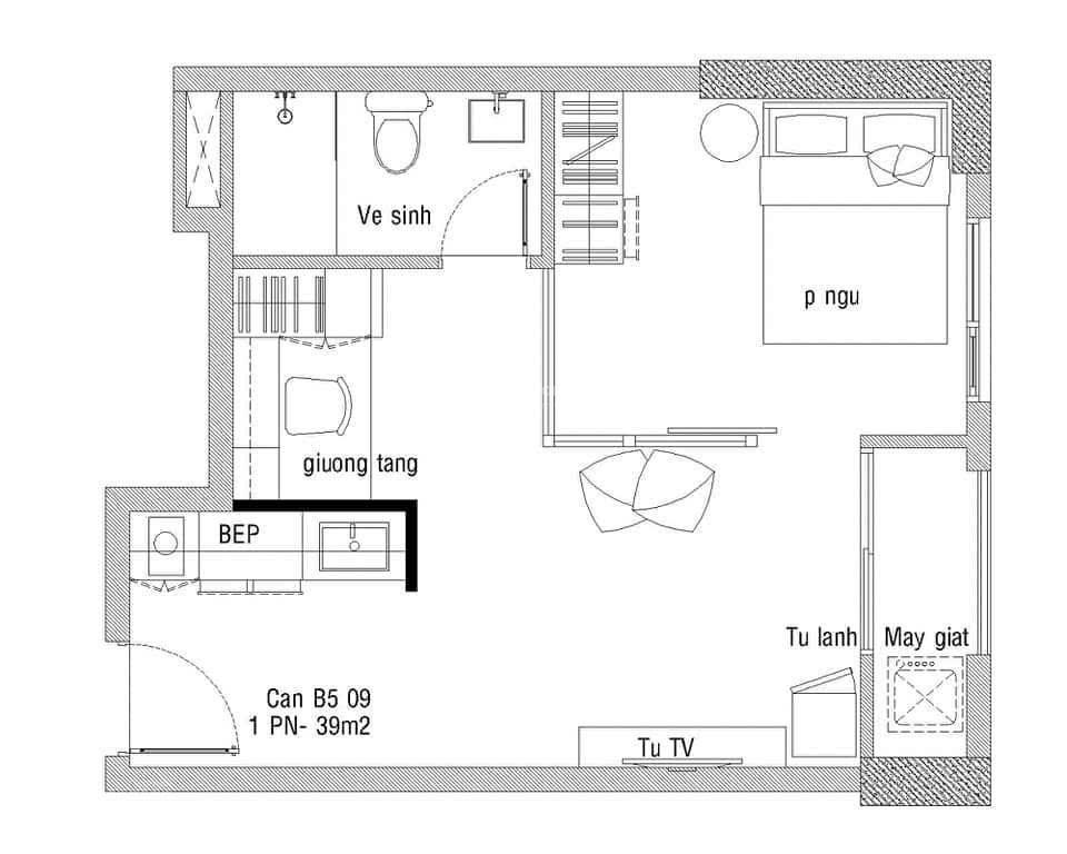 Bán căn hộ đẹp 1pn, 1wc tại thủ thiêm dragon giá chỉ 3,75 tỷ, 43m2