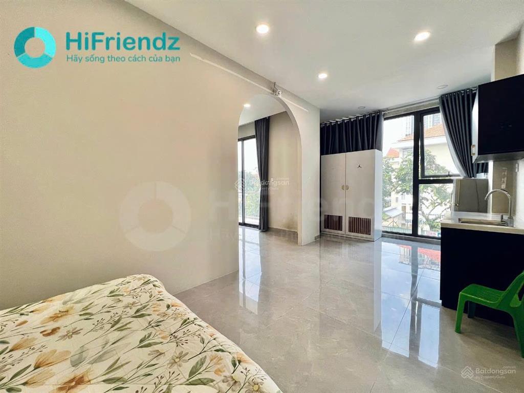 Cho thuê căn hộ 1 phòng ngủ ban công thoáng  full nội thất, gần mai chí thọ