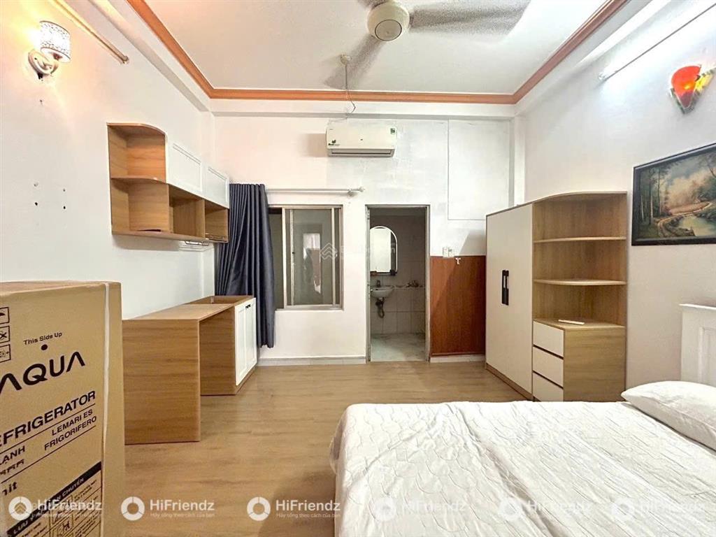 Cho thuê studio cửa sổ thoáng, full nội thất, gần cầu sài gòn